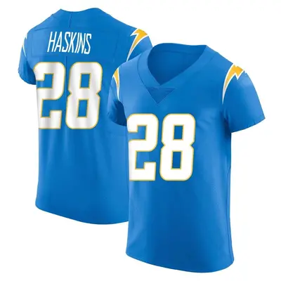 Men's Elite Hassan Haskins Los Angeles Chargers Blue Alternate Vapor Untouchable Jersey