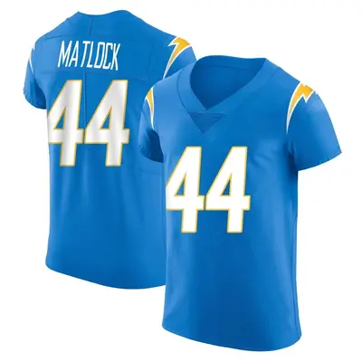 Men's Elite Scott Matlock Los Angeles Chargers Blue Alternate Vapor Untouchable Jersey