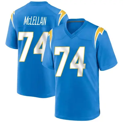 Men's Game Tyler McLellan Los Angeles Chargers Blue Powder Alternate Jersey