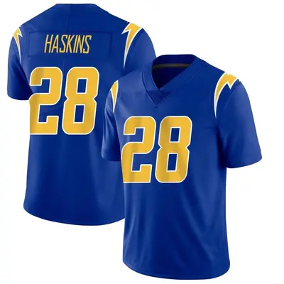 Men's Limited Hassan Haskins Los Angeles Chargers Royal 2nd Alternate Vapor Jersey