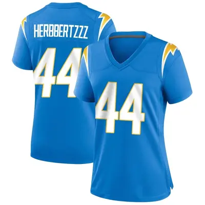 Women's Game Scott Matlock Los Angeles Chargers Blue Powder Alternate Jersey