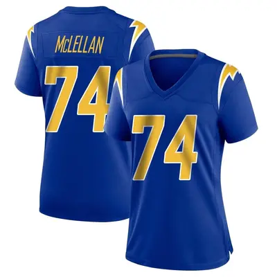 Women's Game Tyler McLellan Los Angeles Chargers Royal 2nd Alternate Jersey