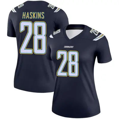 Women's Legend Hassan Haskins Los Angeles Chargers Navy Jersey