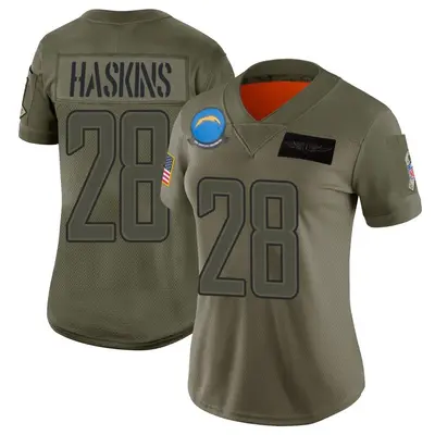 Women's Limited Hassan Haskins Los Angeles Chargers Camo 2019 Salute to Service Jersey